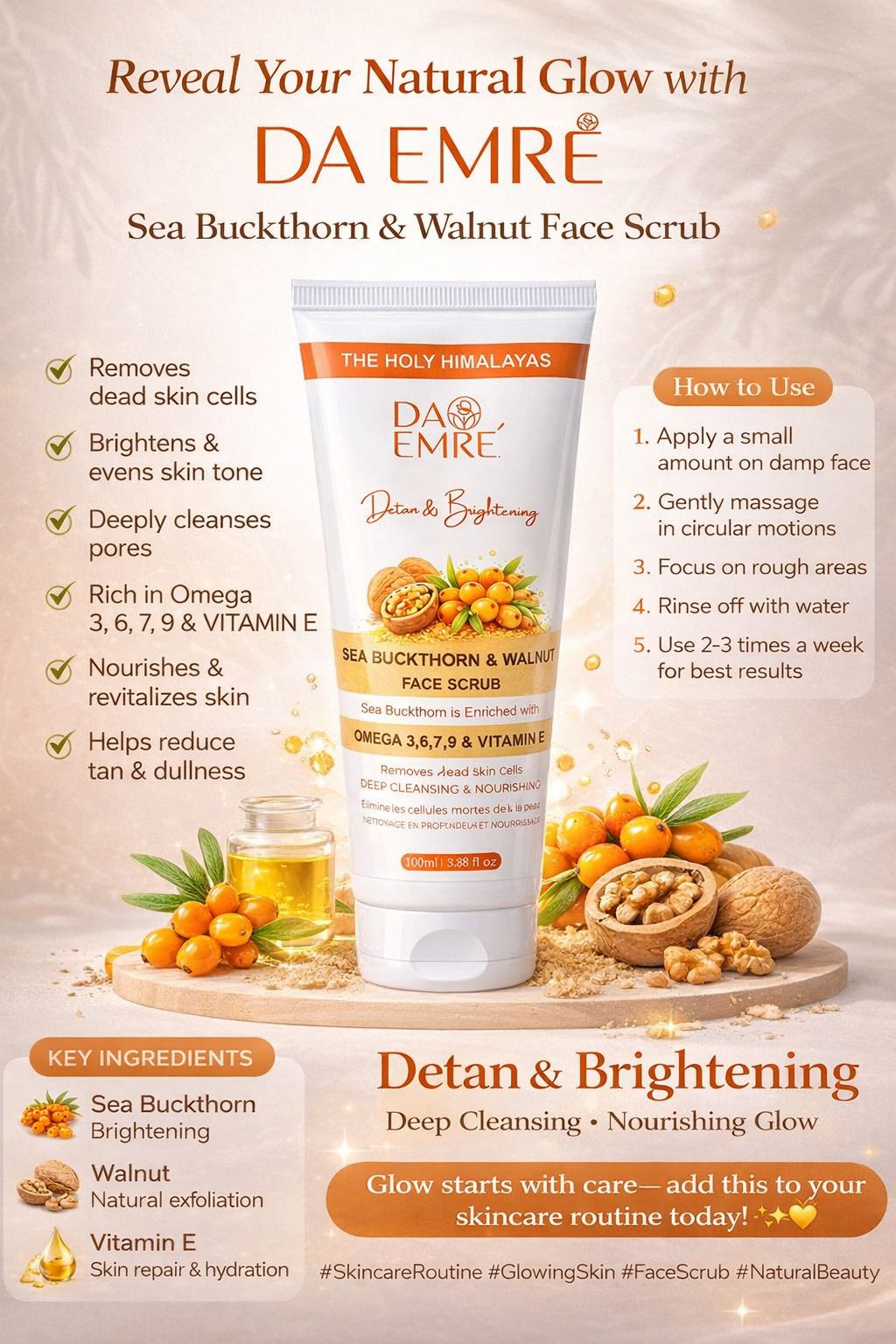 Seabuckthorn Face Scrub